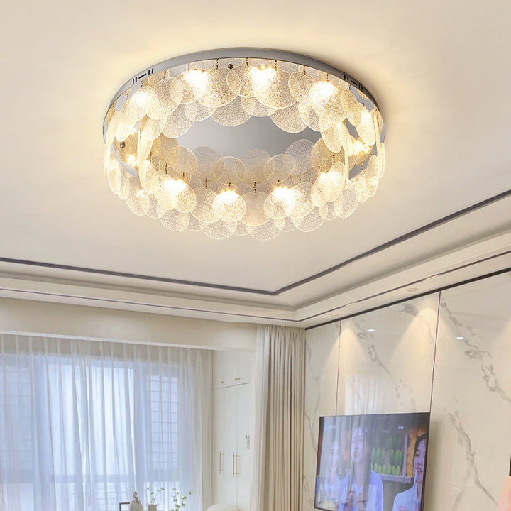 Moderne minimalistische runde Glas-Hängeleuchte LED-Deckenleuchte 