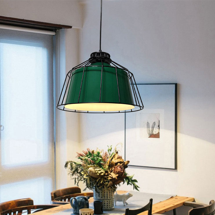 Luminaire suspendu industriel moderne à 1 lumière en aluminium 