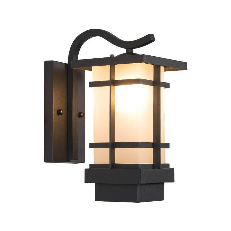 Lampe applique murale 1 lumière étanche rétro à carreaux pour extérieur 