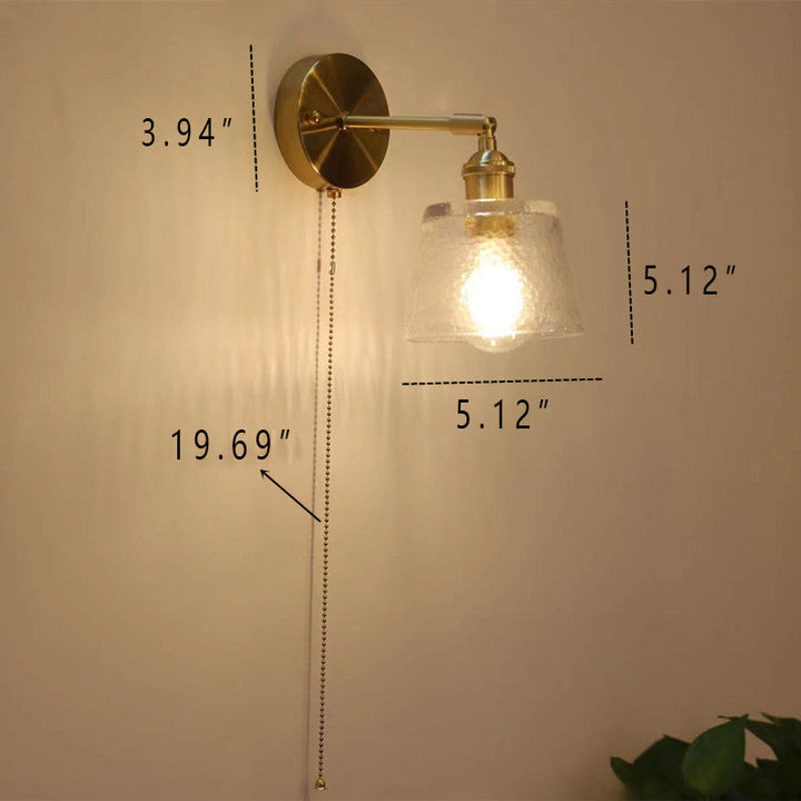 Applique murale à 1 lumière avec fermeture éclair créative en verre moderne nordique 