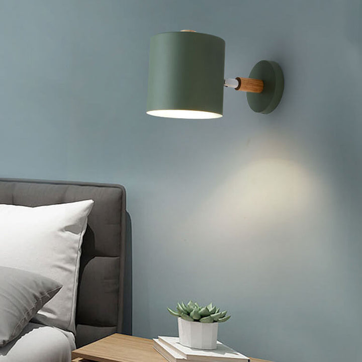 Nordische Macaron Zylinder Drehbare 1-Licht Wandleuchte Lampen 