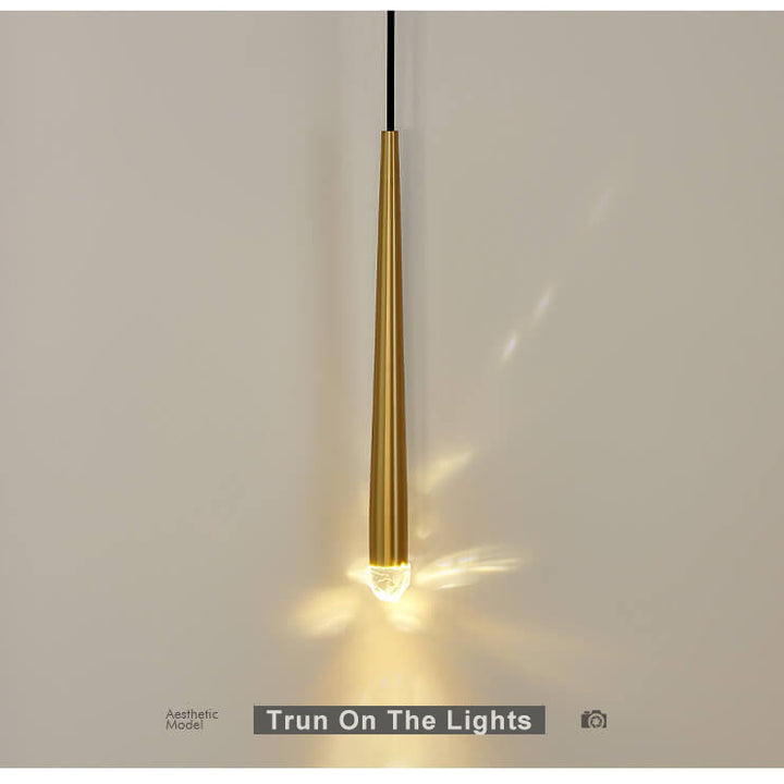 Modern 1-Light Baseball Bat Pendant Light