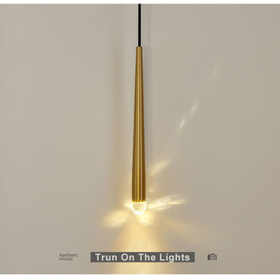 Modern 1-Light Baseball Bat Pendant Light