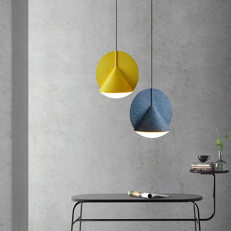 Modern Resin Colorful Round Shape 1-Light LED Pendant Light