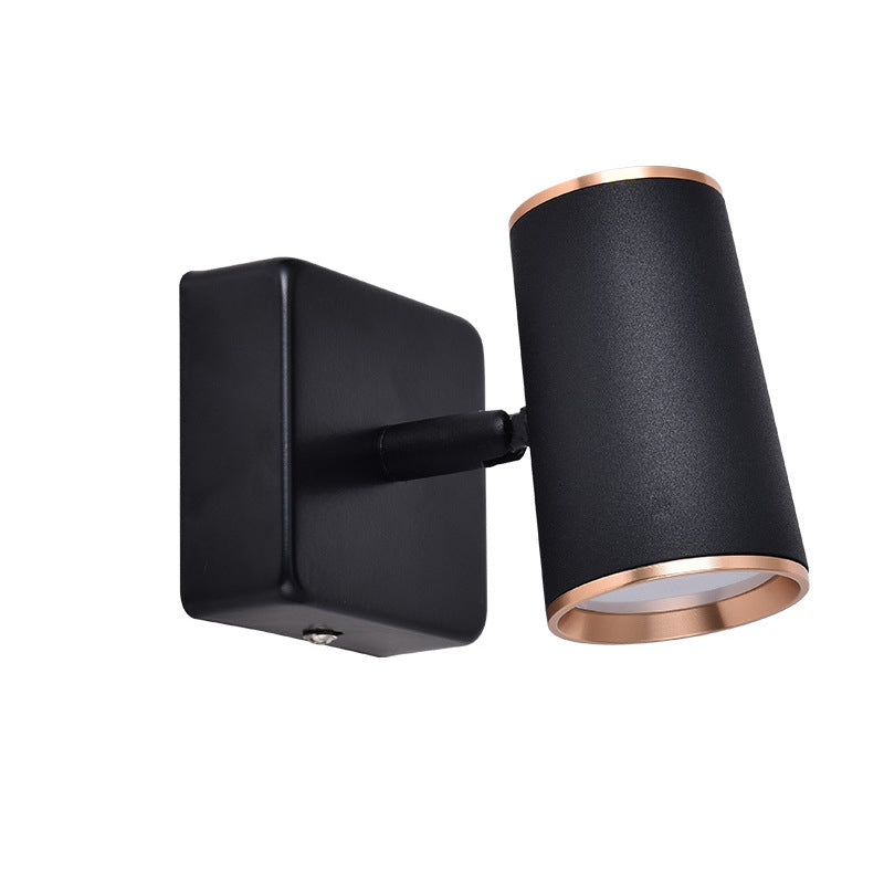 Lámpara Aplique de Pared de 1 Luz Giratoria Simple de Hierro Industrial 