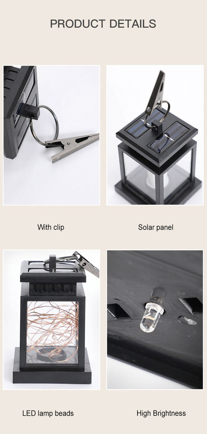 Lumières LED Extérieures Étanches en ABS avec Bougie Solaire Étoile Moderne 