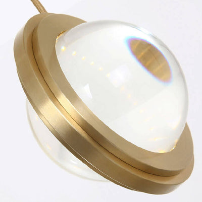 Post-modern Crystal Ball 1-Light LED Mini Pendant Light