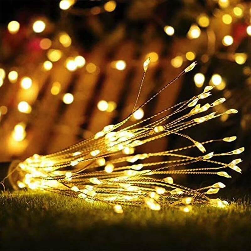 Fireworks Light Dandelion Copper Wire 120/200 Light Battery USB Solar LED Decorative Light