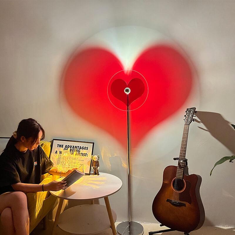 Creative Heart Shape 1-Light LED Vibes Standing Floor Lamp