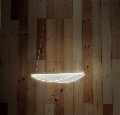 Modern Acrylic Leaf Shaped 1-Light LED Pendant Light
