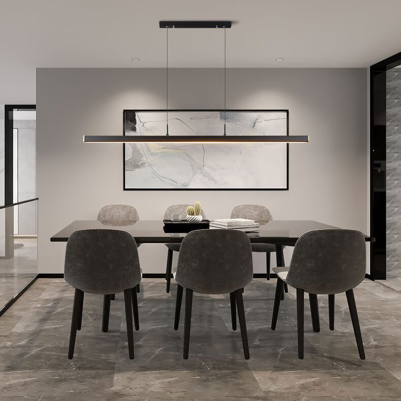 Modern Minimalist Long Strip LED Pendant Light