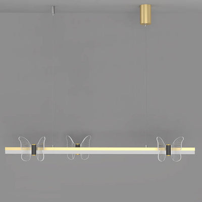 Modern Acrylic Butterfly Light Bar LED Pendant Light
