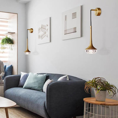 Post-modern Creative Horn Shape 1-Light Wall Sconce Lamp