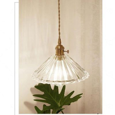 Texturiertes Glas 1-Licht Einzelne Kuppel Pendelleuchte 