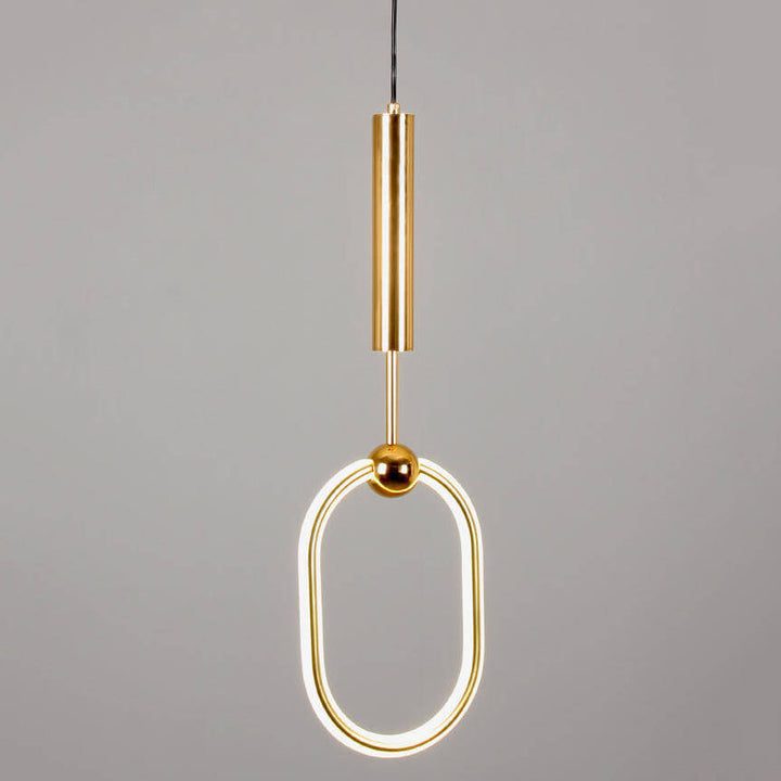 Cercle créatif post-moderne Anneau Suspension LED à 1 lumière 