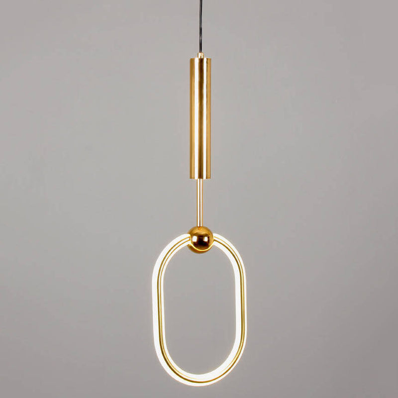 Postmoderne Creative Circle Ring 1-Licht LED-Pendelleuchte 