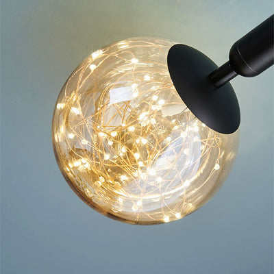 Modern Glass Ball 1-Light Pendant Light