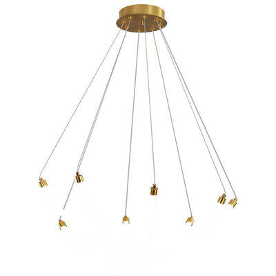 Nordic Creative Arc Line  Luminous LED Chandelier