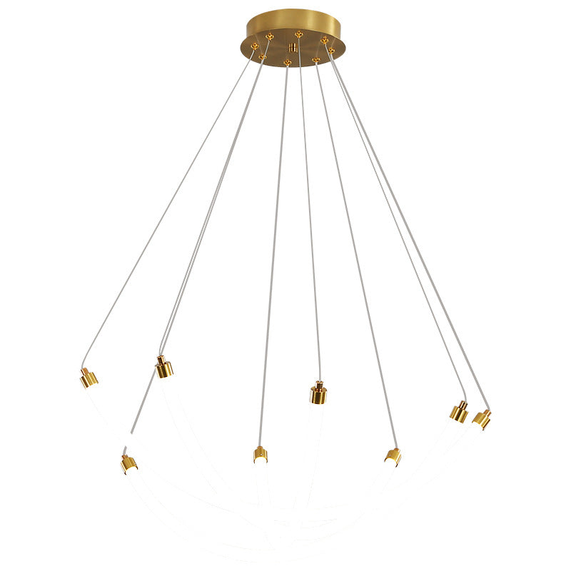 Nordic Creative Arc Line  Luminous LED Chandelier