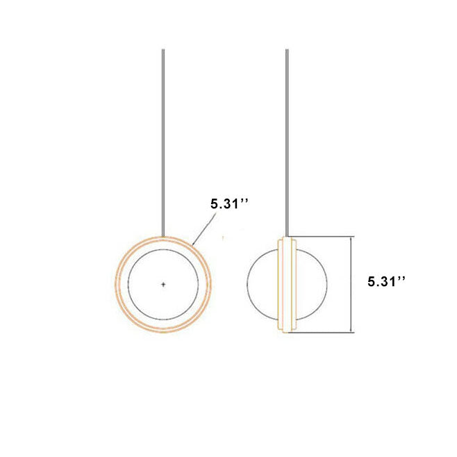 Post-modern Crystal Ball 1-Light LED Mini Pendant Light