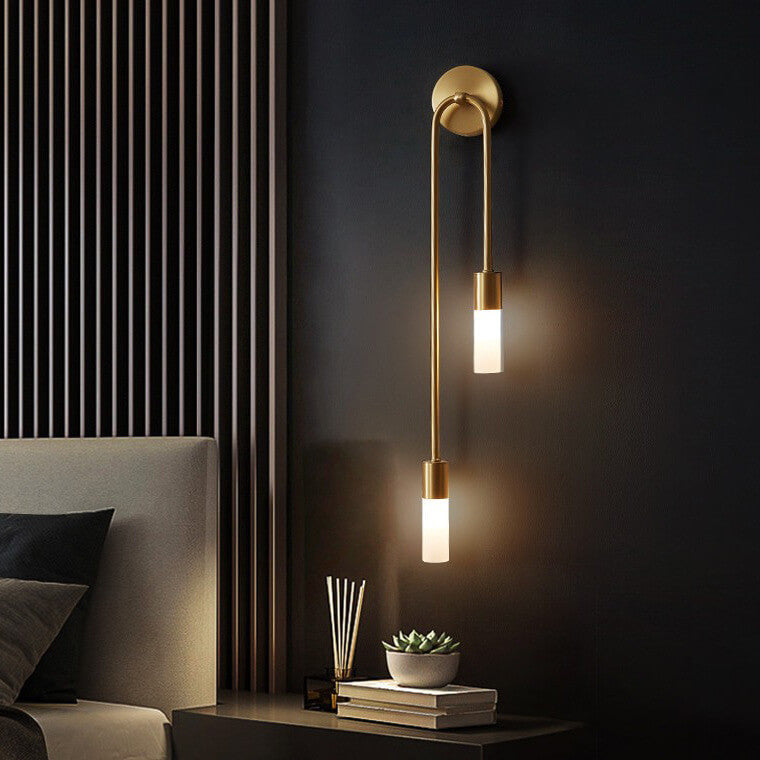 Nordic Minimalist U-Shaped 2-Light Wall Sconce Lamps