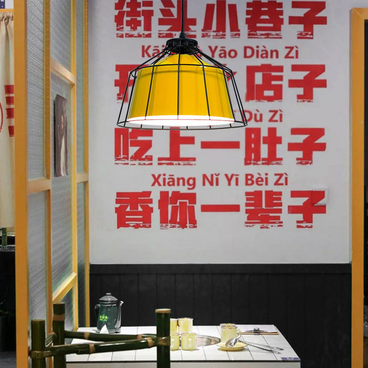 Luminaire suspendu industriel moderne à 1 lumière en aluminium 