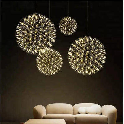 Modern Globe 12 Light LED Firework Pendelleuchte 