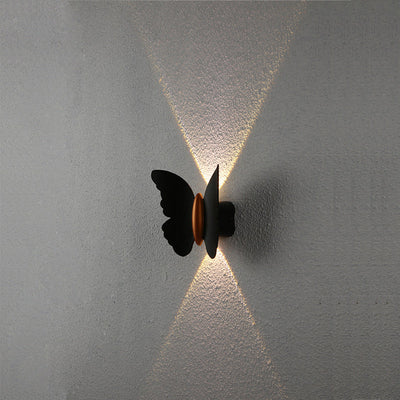 Kreative Schmetterlings-Form-im Freienpatio LED-Wand-Leuchter-Lampe 