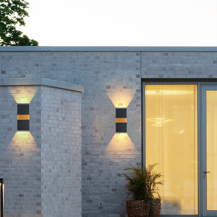 Moderne einfache wasserdichte Aluminium-LED-Außenwandleuchte 