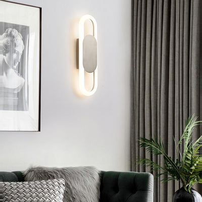 مصابيح حائط LED بشكل بيضاوي حديث وإبداعي بمصباح واحد 