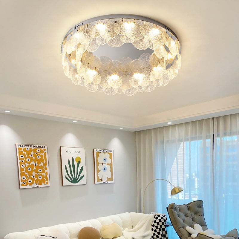 Moderne minimalistische runde Glas-Hängeleuchte LED-Deckenleuchte 