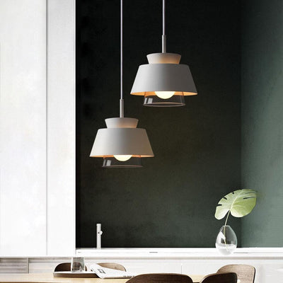 Modern Macarons Cylinder Metal 1-Light Pendant Light