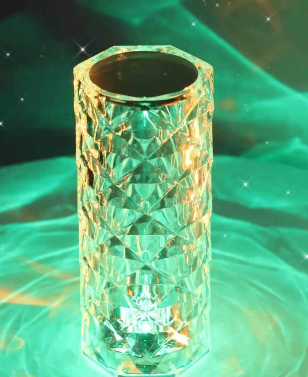 Lampe de table avec télécommande et abat-jour pétale de rose 