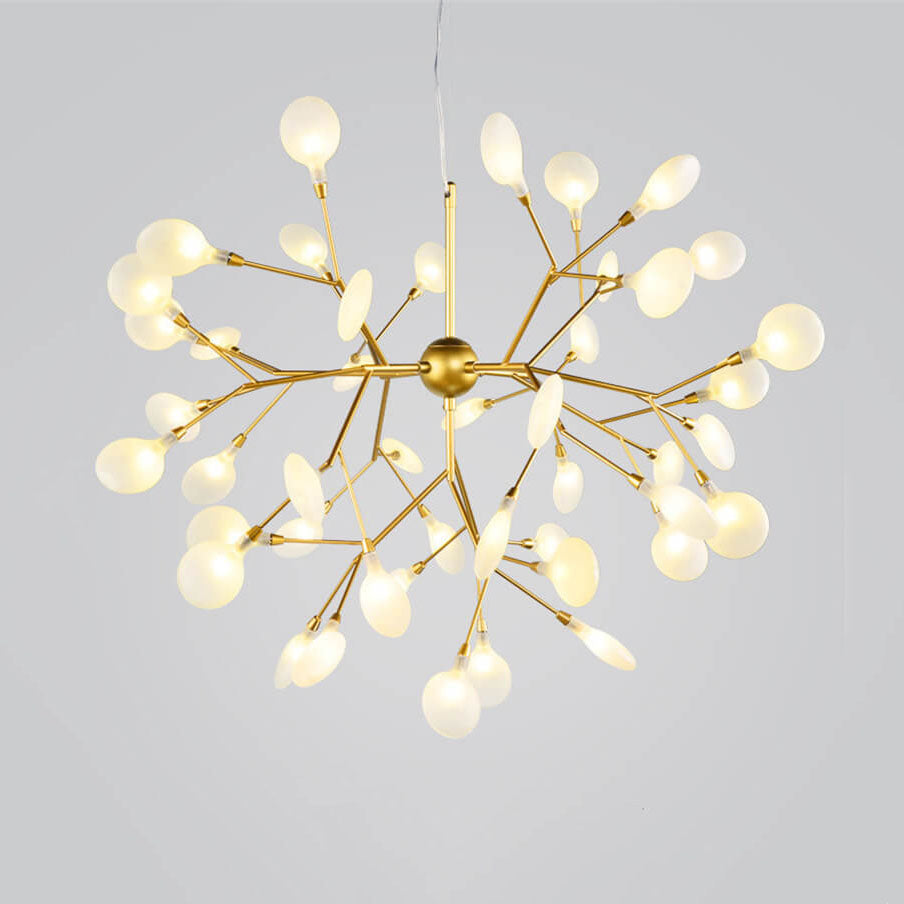 Ramas modernas de metal 27/36 luces de luciérnagas LED candelabros 