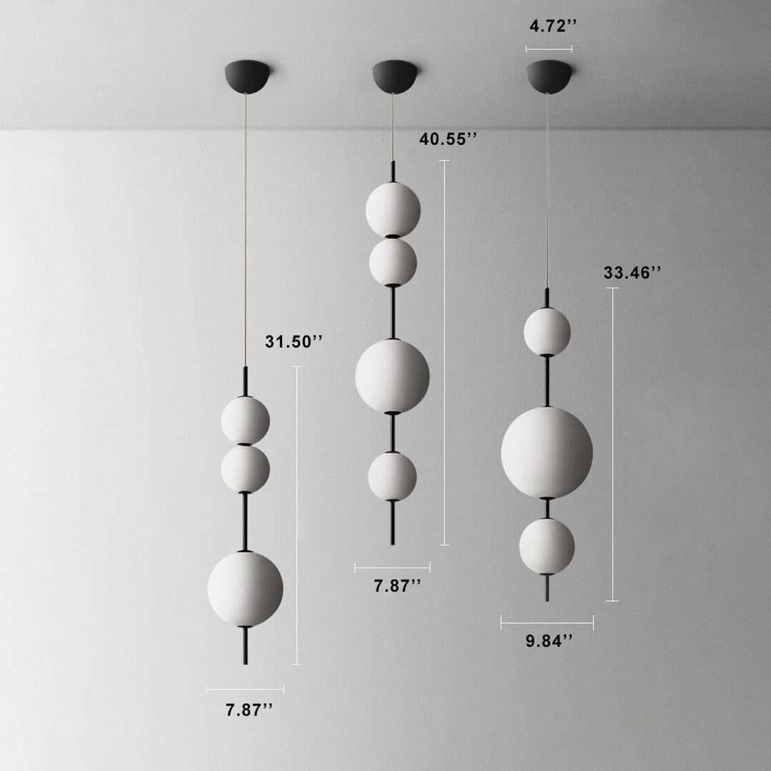 Moderne minimalistische kreative Glasball-LED-Pendelleuchte 