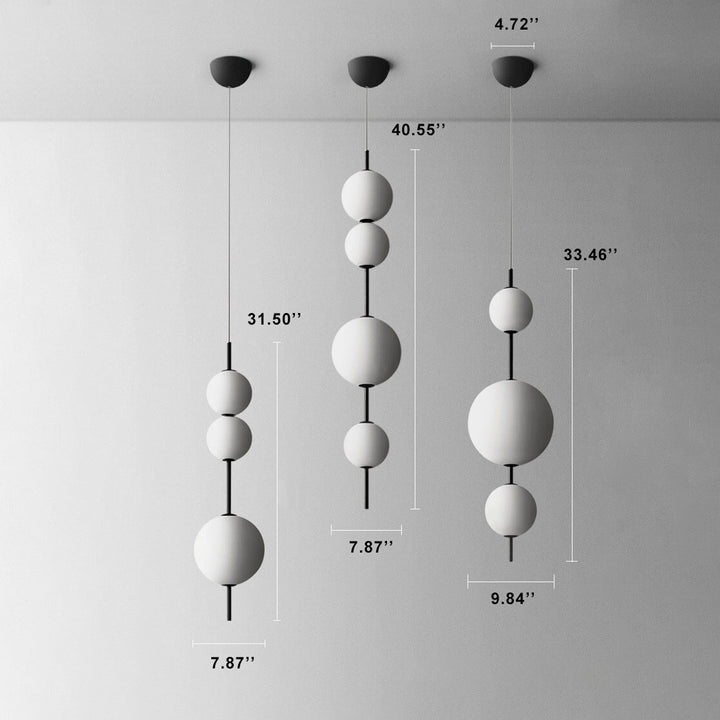 Moderne minimalistische kreative Glasball-LED-Pendelleuchte 