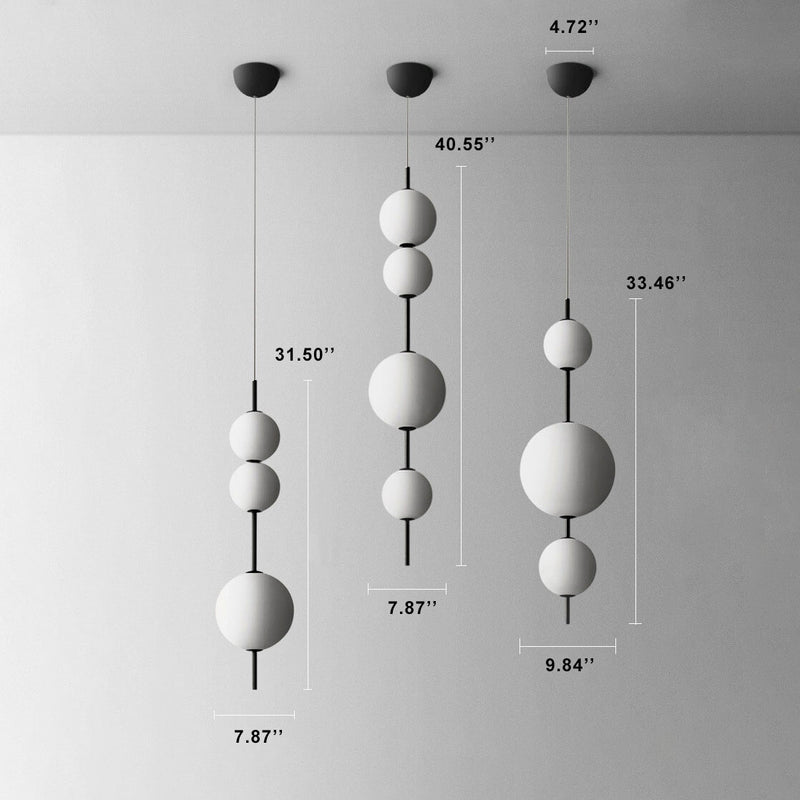 Moderne minimalistische kreative Glaskugel-LED-Pendelleuchte 