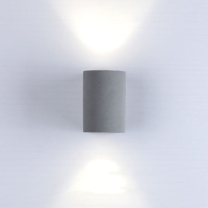 Industrial Cement Cylinder 1-Light Wall Sconce Lamp