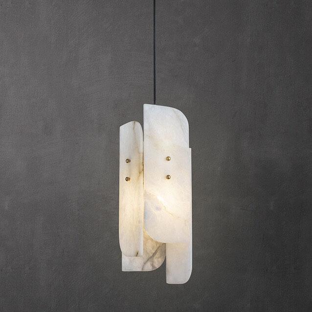 Moderne kreative rechteckige Marmor 1-Licht Pendelleuchte 