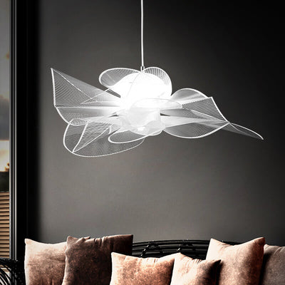 Modern Tulle-Like Floral 1-Light  LED Pendant Light