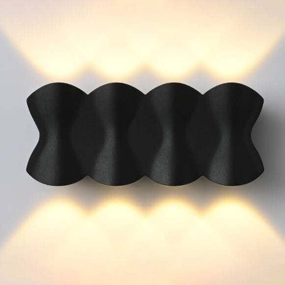 Moderne minimalistische wasserdichte Wandleuchten aus Aluminium mit LED 