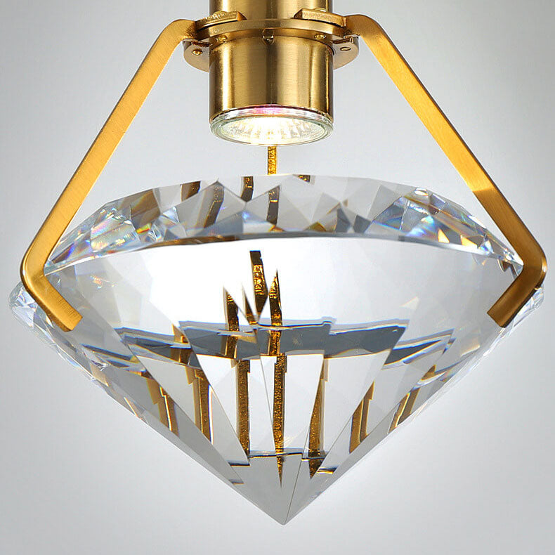 Moderne kreative Diamantform 1-Licht LED-Pendelleuchte 