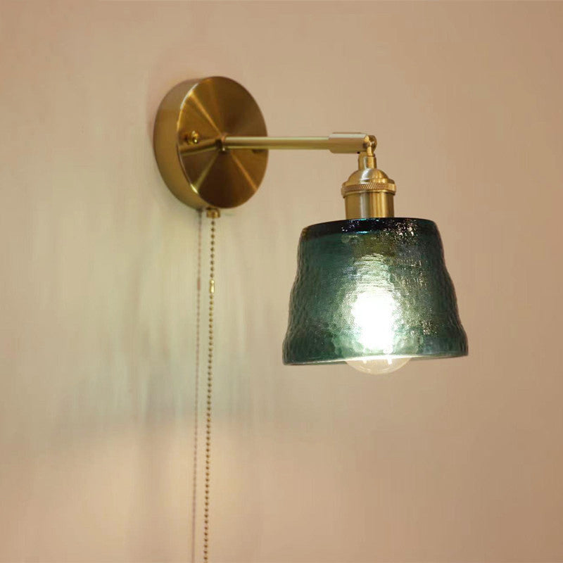 Applique murale à 1 lumière avec fermeture éclair créative en verre moderne nordique 