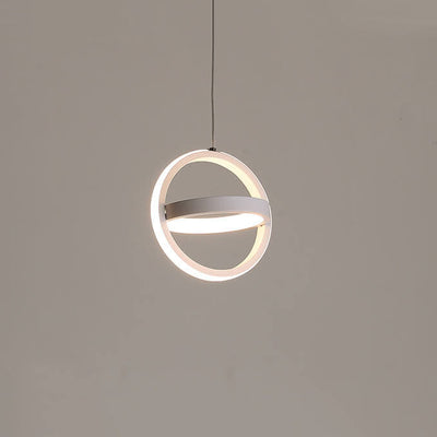 Nordic Creative Geometric Ring LED-Pendelleuchte 