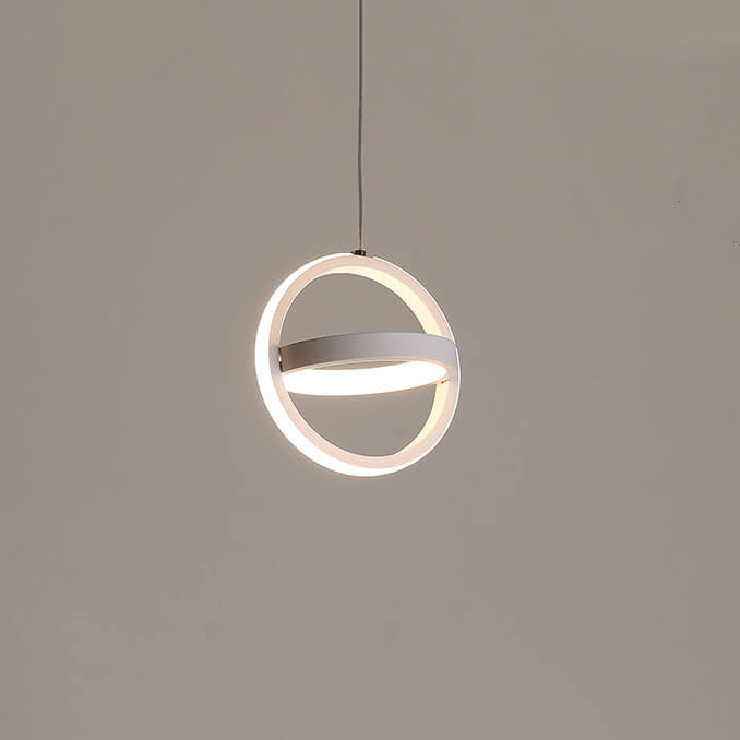Nordic Creative Geometric Ring LED Pendant Light