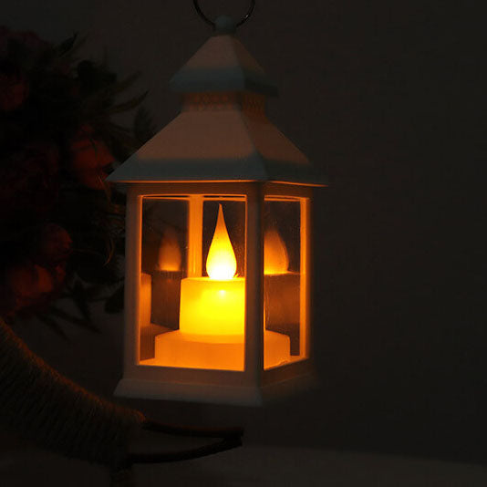 Halloween Horror Flame Lantern LED Table Hanging Decorations Lamp