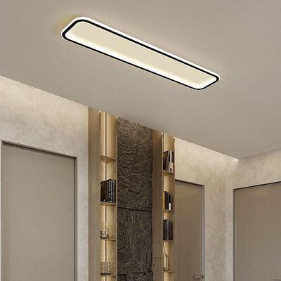 Minimalistische 1-Licht Lineare Acryl 3-Farben-wechselbare LED-Deckenleuchte 