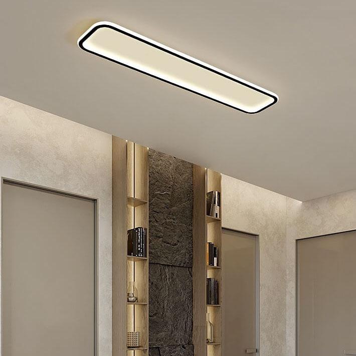 Minimalistische 1-Licht Lineare Acryl 3-Farben-wechselbare LED-Deckenleuchte 