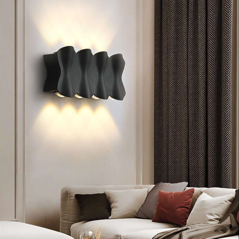 Moderne minimalistische wasserdichte Wandleuchten aus Aluminium mit LED 