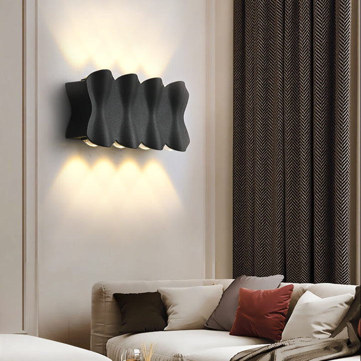 Moderne minimalistische wasserdichte Wandleuchten aus Aluminium mit LED 